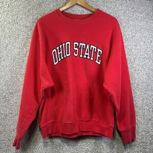 Ohio State Buckeyes Sweatshirt Mens XL Red NCAA Football Steve & Barry's